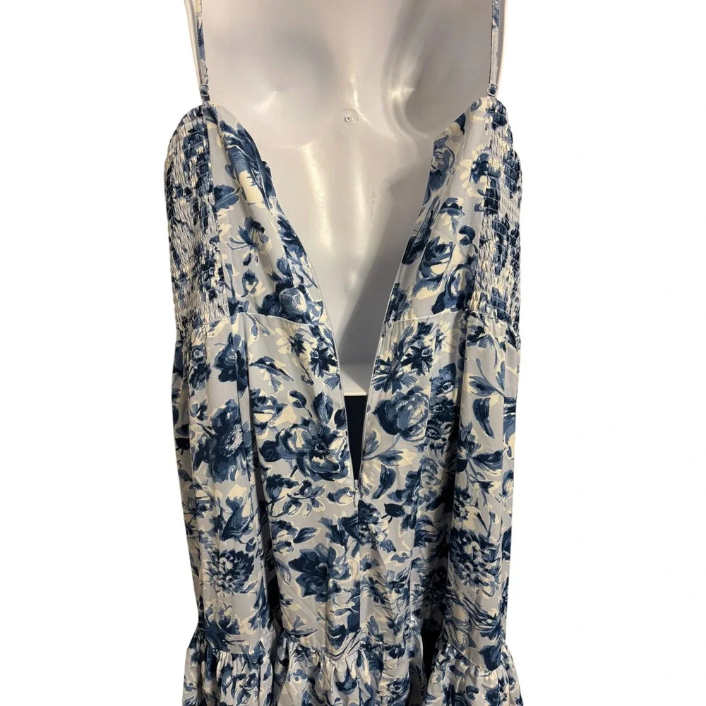 Abercrombie & Fitch Maxi Dress Floral Tiered Cottagecore Garden Peasant XXL NEW